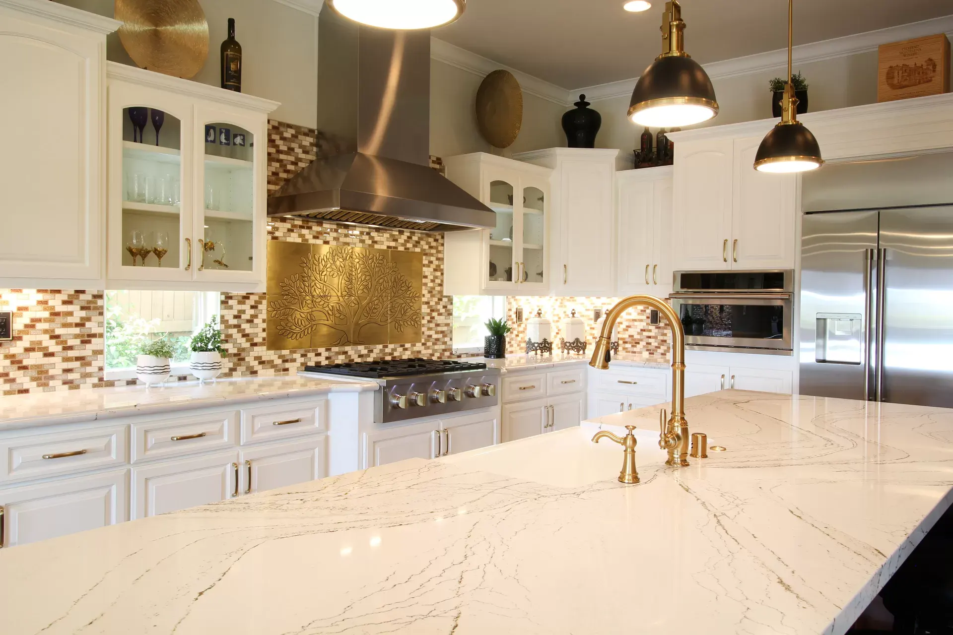 Luxury stone countertop kitchen